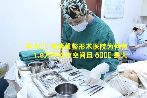 华 🦆 美紫馨整形术医院为何有1.8万平诊疗空间且 🐅 是大型品质医美
